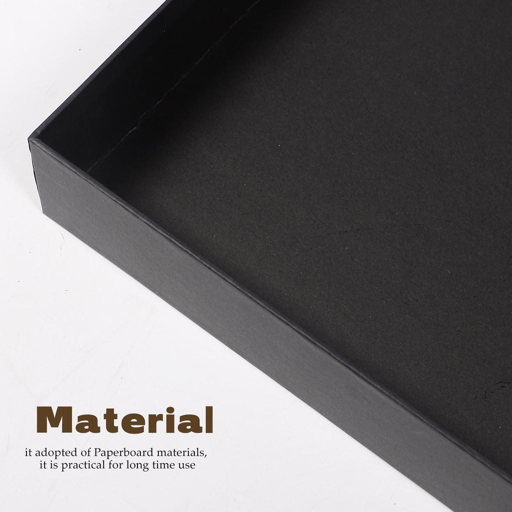 Raindrops Large Gift Boxes with Lids for Storage Use Black Paperboard Gift Box for Valentine's .5x4.5x3 Inches