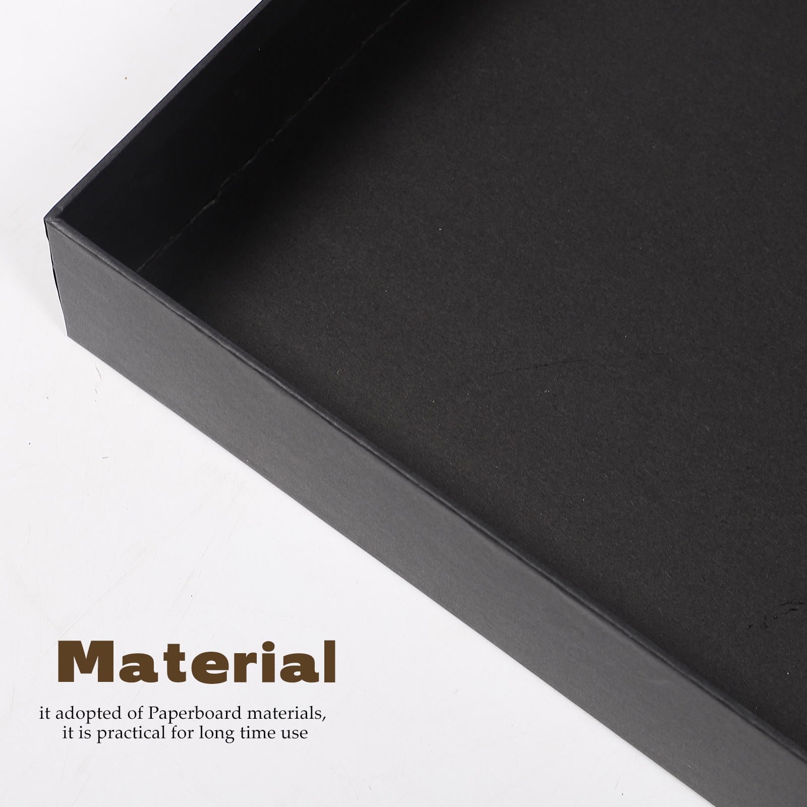 Raindrops Large Gift Boxes with Lids for Storage Use Black Paperboard Gift Box for Valentine's .5x4.5x3 Inches