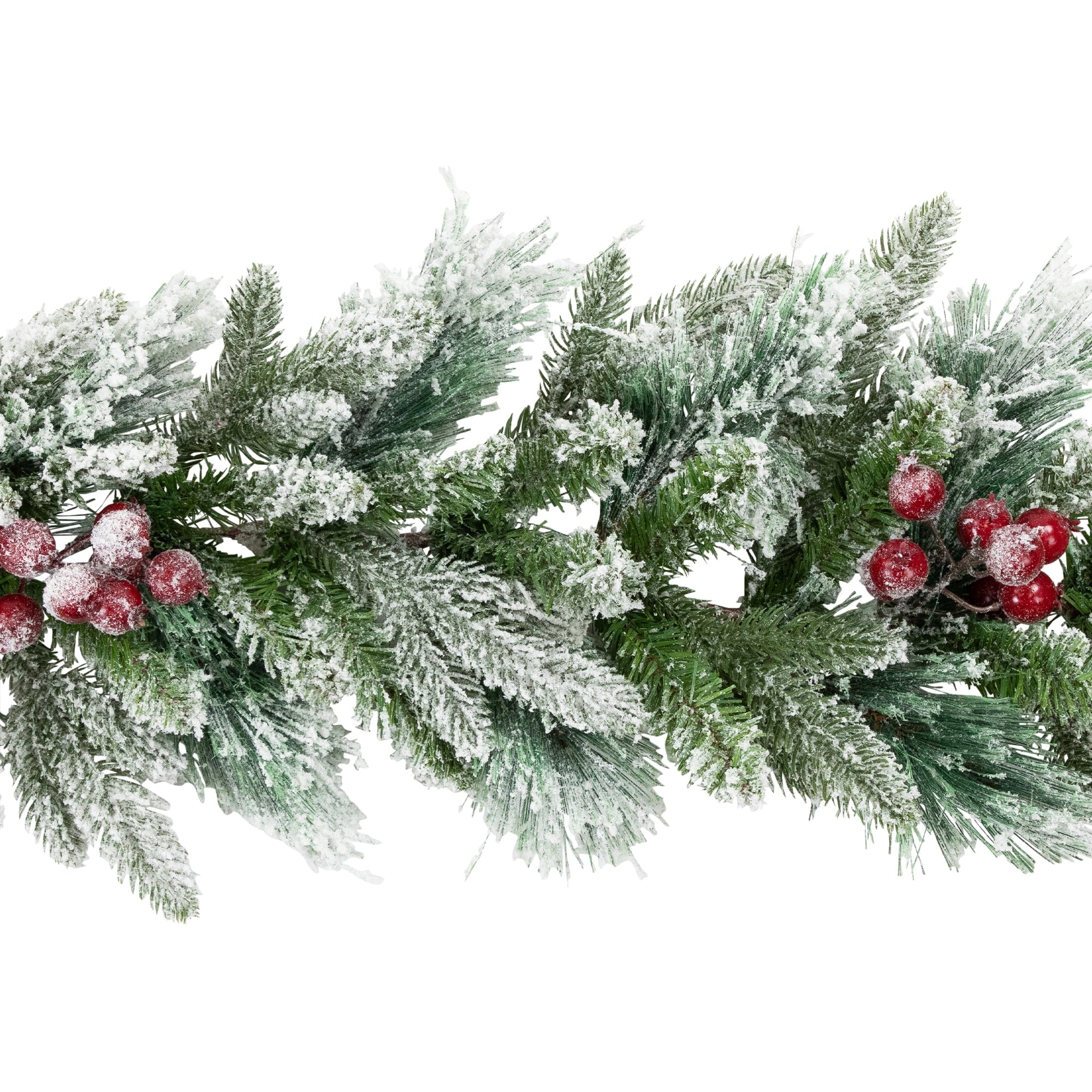 Northlight Flocked Calloway Fir Artificial Christmas Garland - 7' x 12"  - Unlit