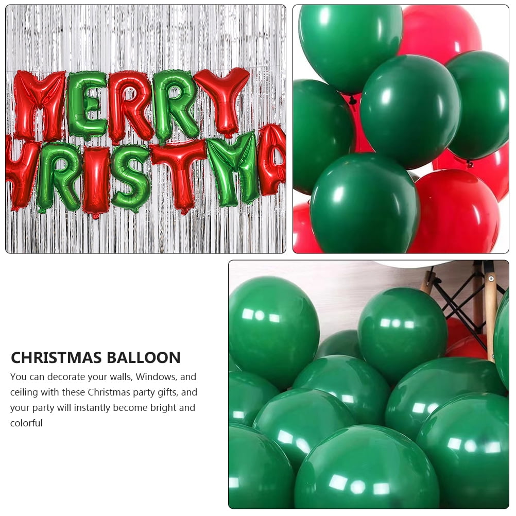 2 Sets of 46Pcs Aluminium Foil Balloons Decorative Balloons Christmas Ornament