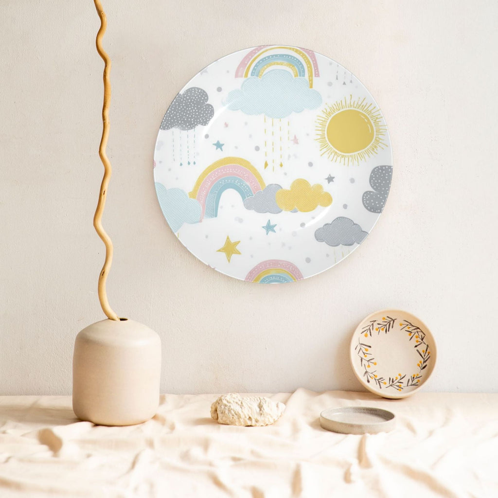 Decorative Plates – Bone China Wall & Table Decor - Rainbow - 8in