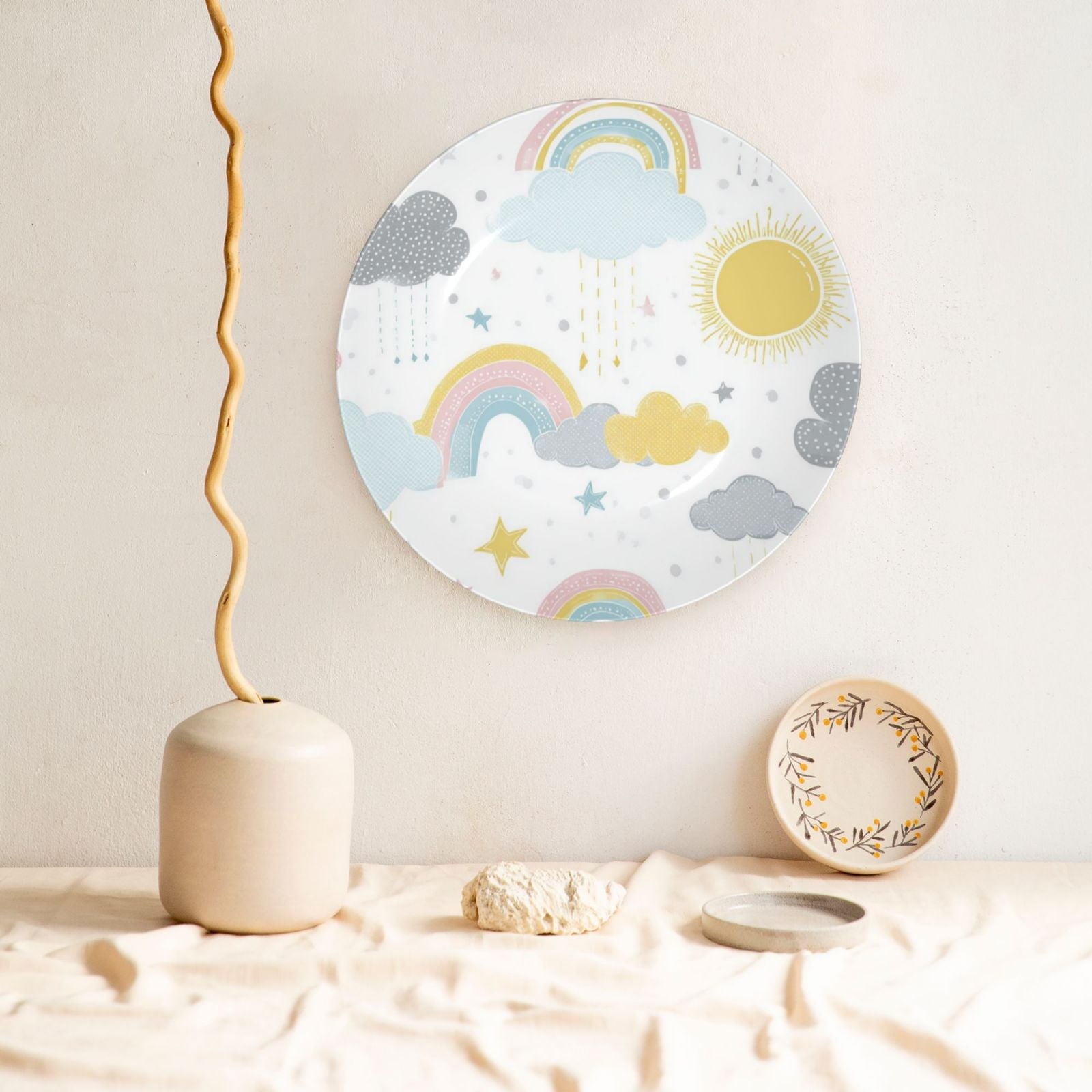 Decorative Plates – Bone China Wall & Table Decor - Rainbow - 8in