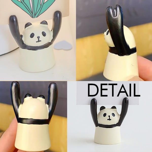 Parrot Cage Box Flying Art Deco  Fashion Memo Holder Cartoon Animal Panda Stand Decoration
