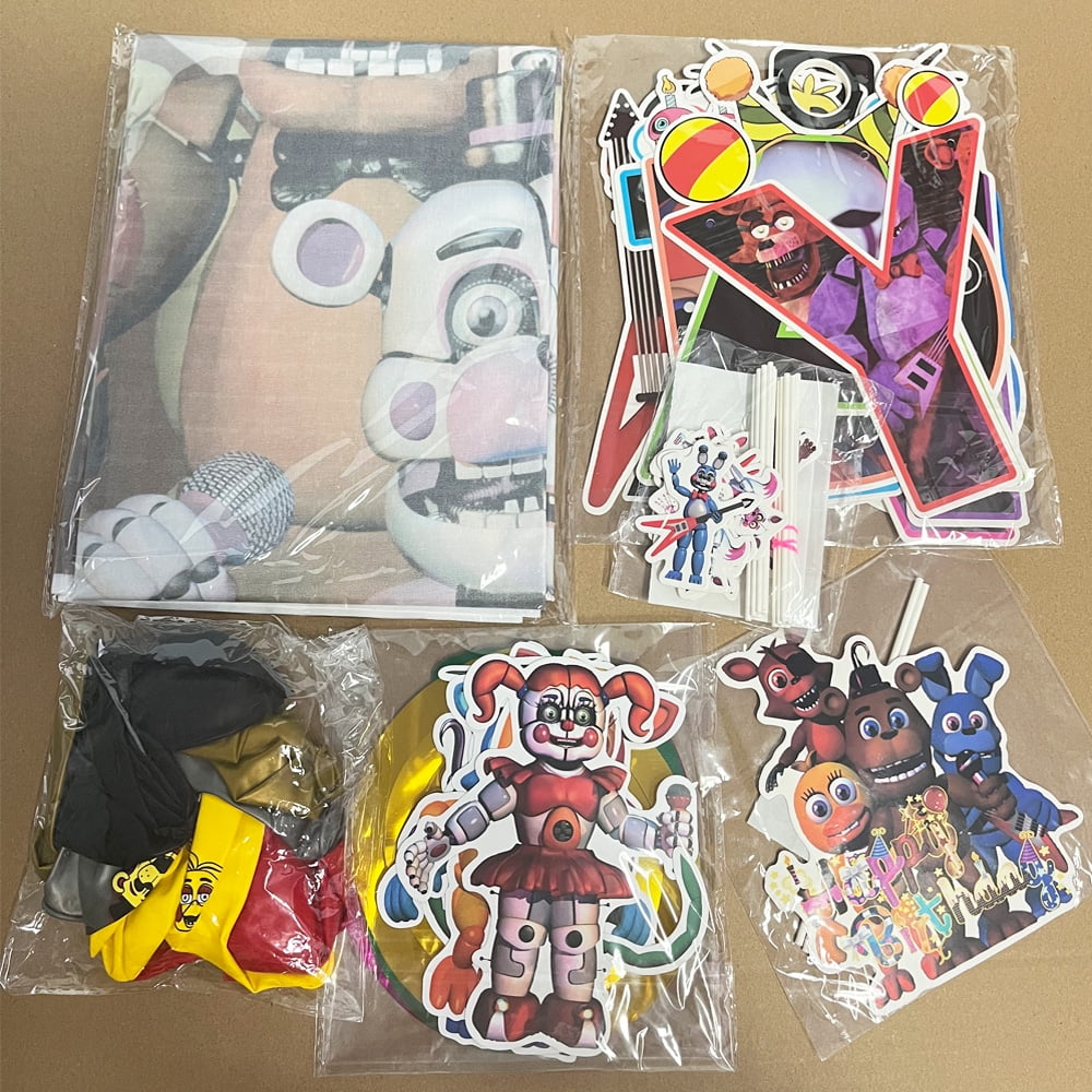 Freddy's Party Decorations Freddy's Birthday Balloons Decorations Cake Toppers  Balloons for Kids Birthday Party Supplies
