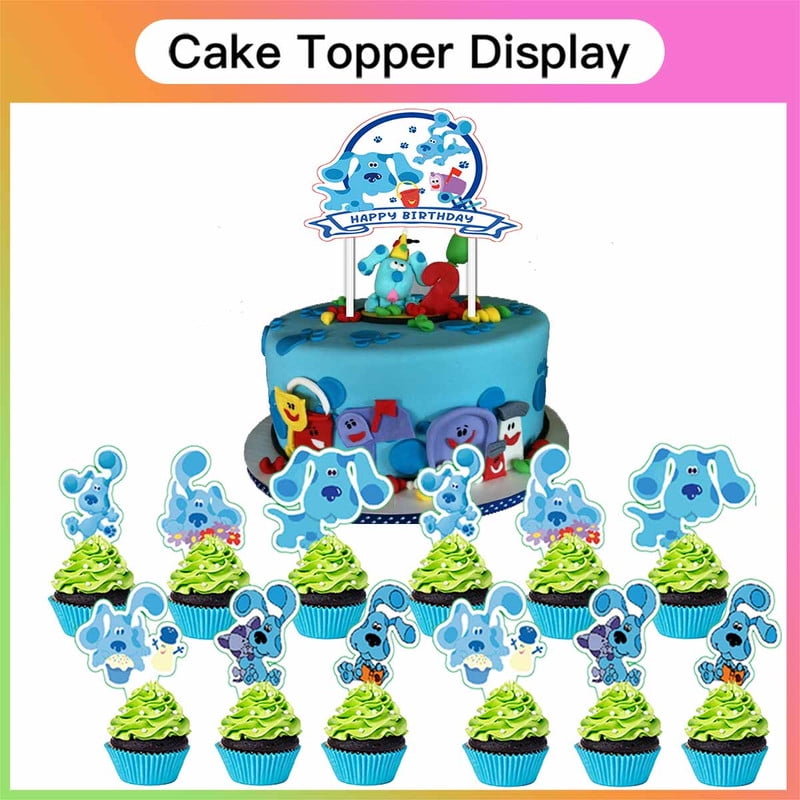 Blue's Clues Birthday Party Supplies Balloons Plates Decoration Cake Topper Decor Tableware Banner Backdrop