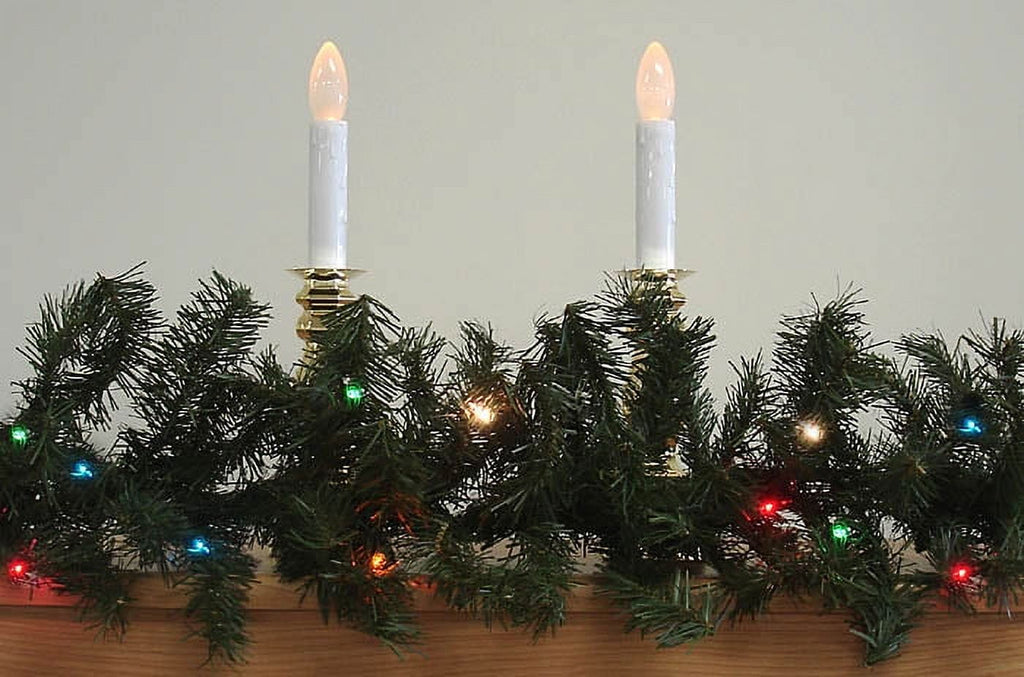 Northlight 9' x 8" Prelit Canadian Pine Artificial Christmas Garland - Multi Lights