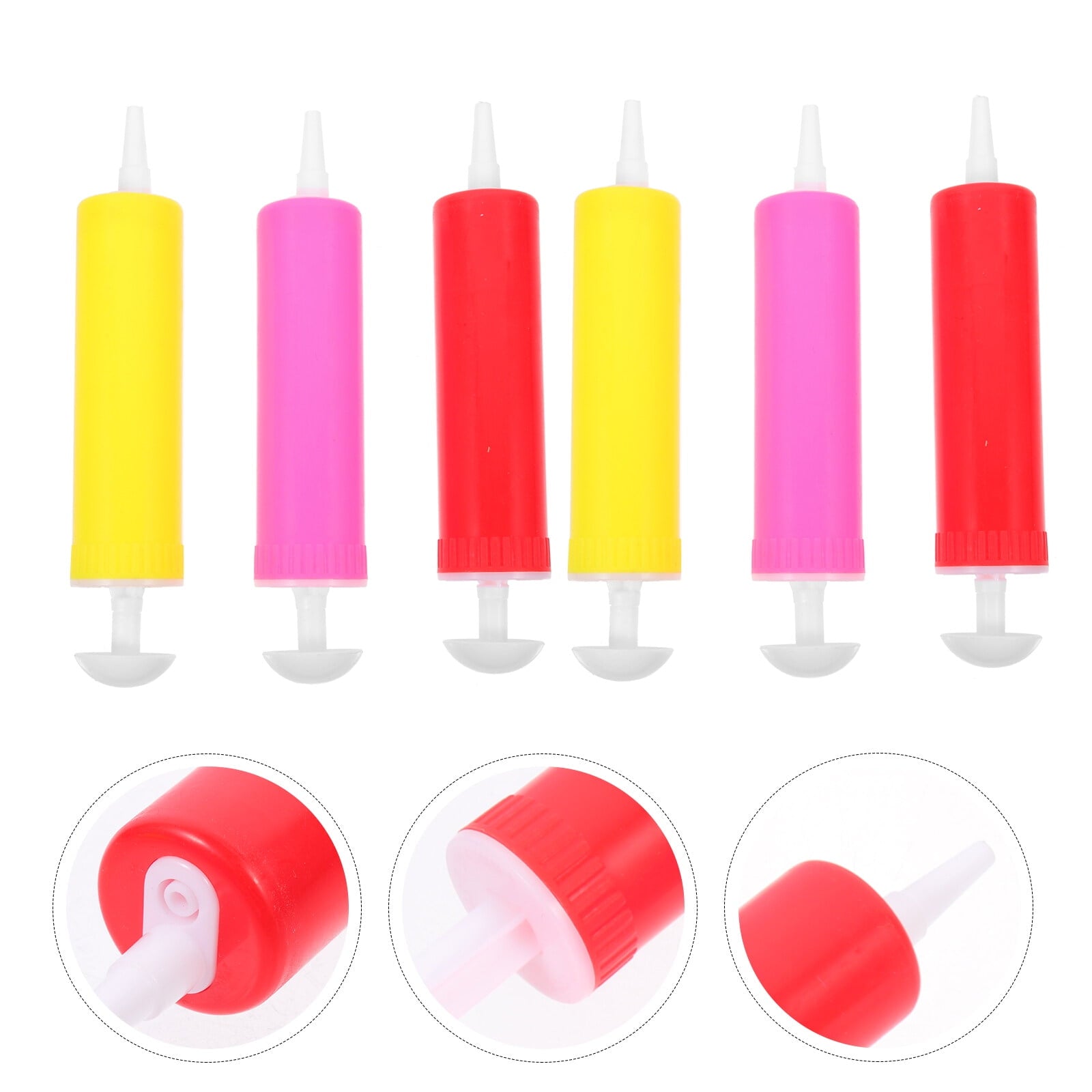 5 Count Balloons Coverslip Manual Air Pump Hand Pumps Exercise