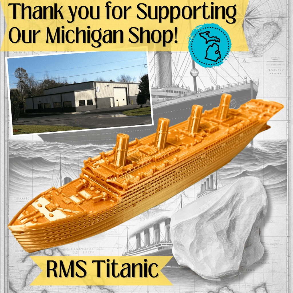 GoldenTanic Titanic Bath Boat And Pool Toy By TitanicToyCo, RMS Titanic Toys For Kids, Historically Accurate Titanic Toy, Titanic Ship, Titanic Cake Topper, Titanic Figurine