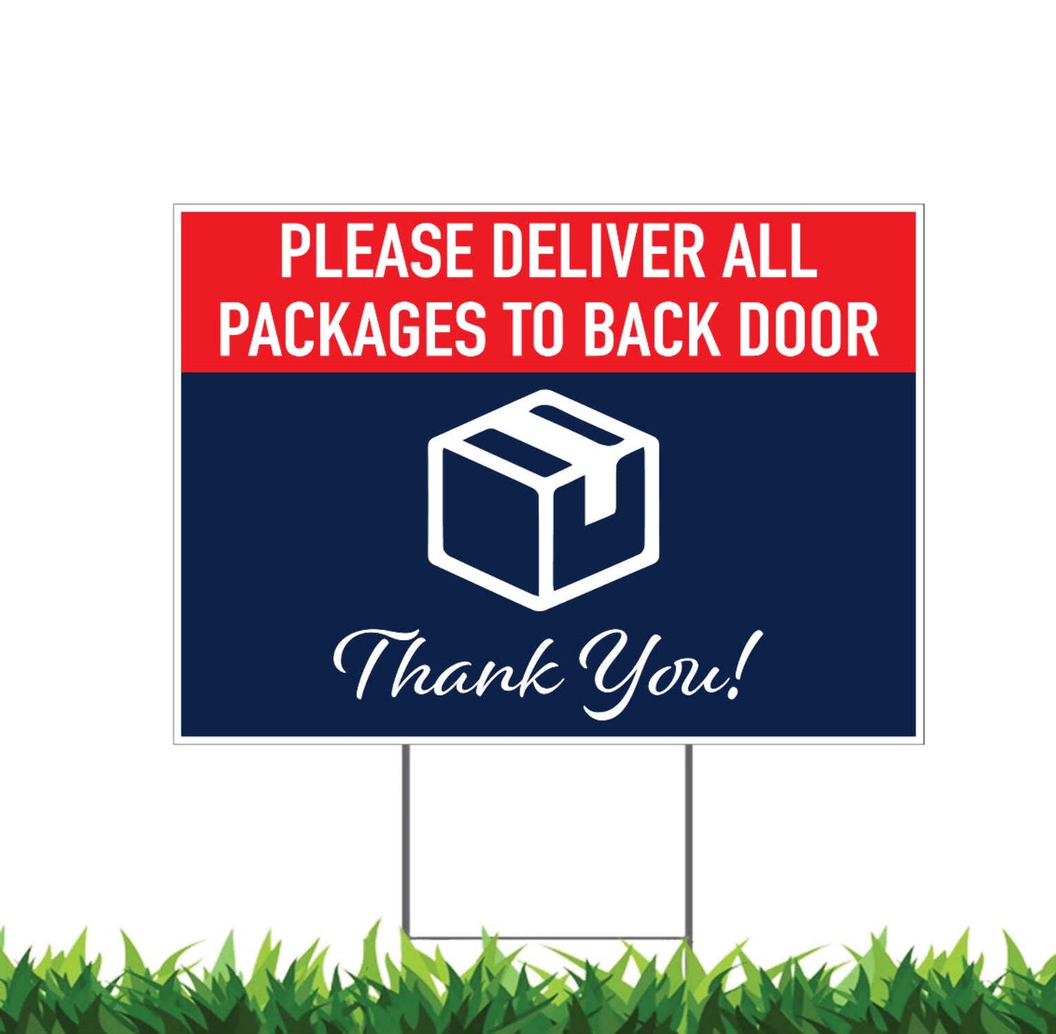 Leave Delivery Packages Here Yard Sign