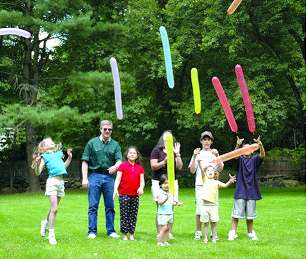 100pcs Rocket Balloons with Two Air Pump Colorful Giant Rocket Balloons for Parties