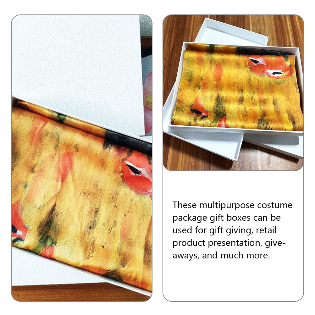 Masteelf  10 Pcs Big Extra Large Box Space-saving Gift Boxes White Cardboard