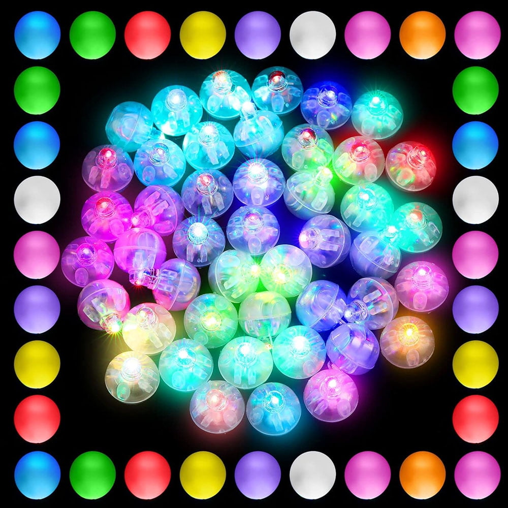 50/100/150/200Pcs Mini Led Light Up Balloons Glow In The Dark Wedding Birthday Party and Festival Christmas Decorative Lights