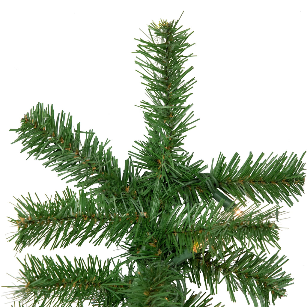 Northlight 9' x 10" Pre-Lit Dorchester Pine Artificial Christmas Garland, Clear Lights