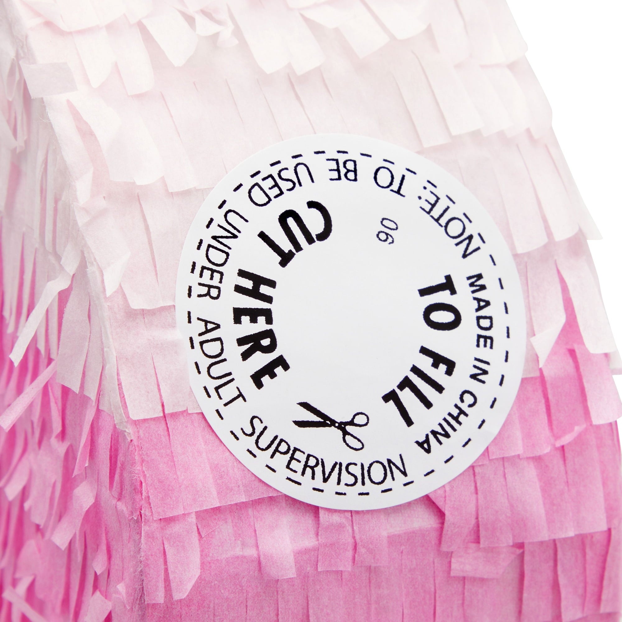 BLUE PANDA Number 2 Pinata, Pink and Gold for Kids Ages 3-14 Birthday Party Decoration, Fun Game and Event Supplies, Small (16.5 x 11 x 3 In)