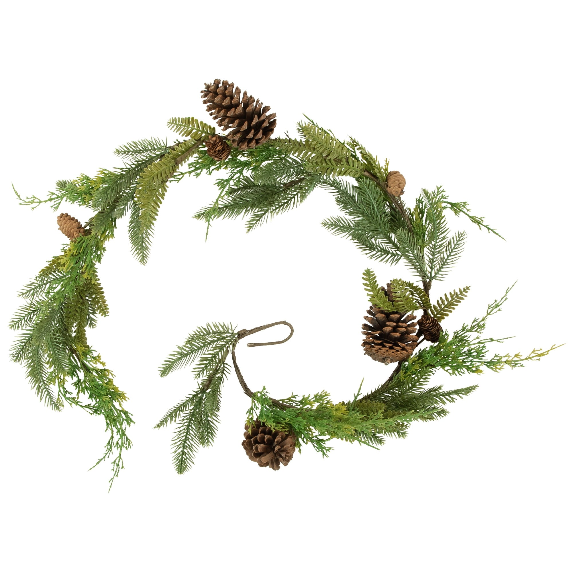 Northlight 5' Mixed Pine and Pinecone Artificial Christmas Garland Unlit