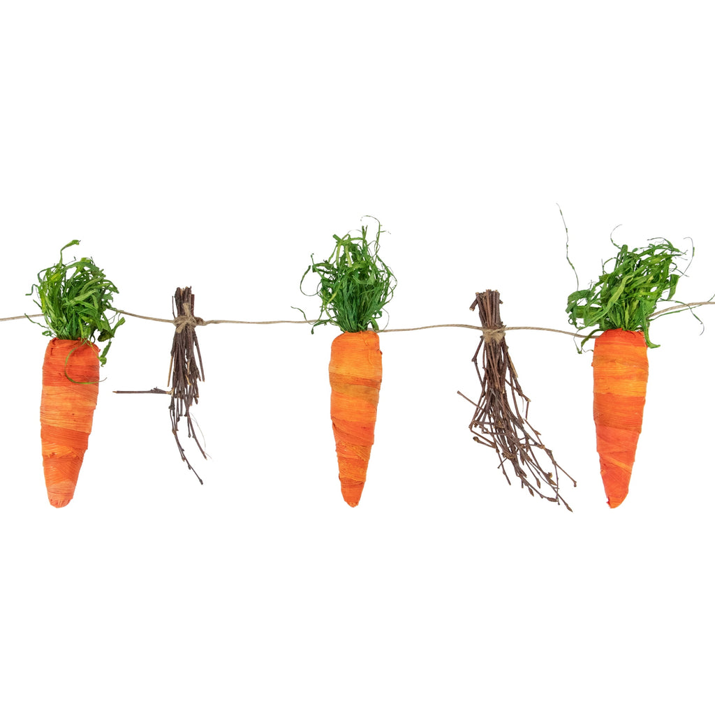 Northlight 3.25' Carrots and Twigs Artificial Easter Garland