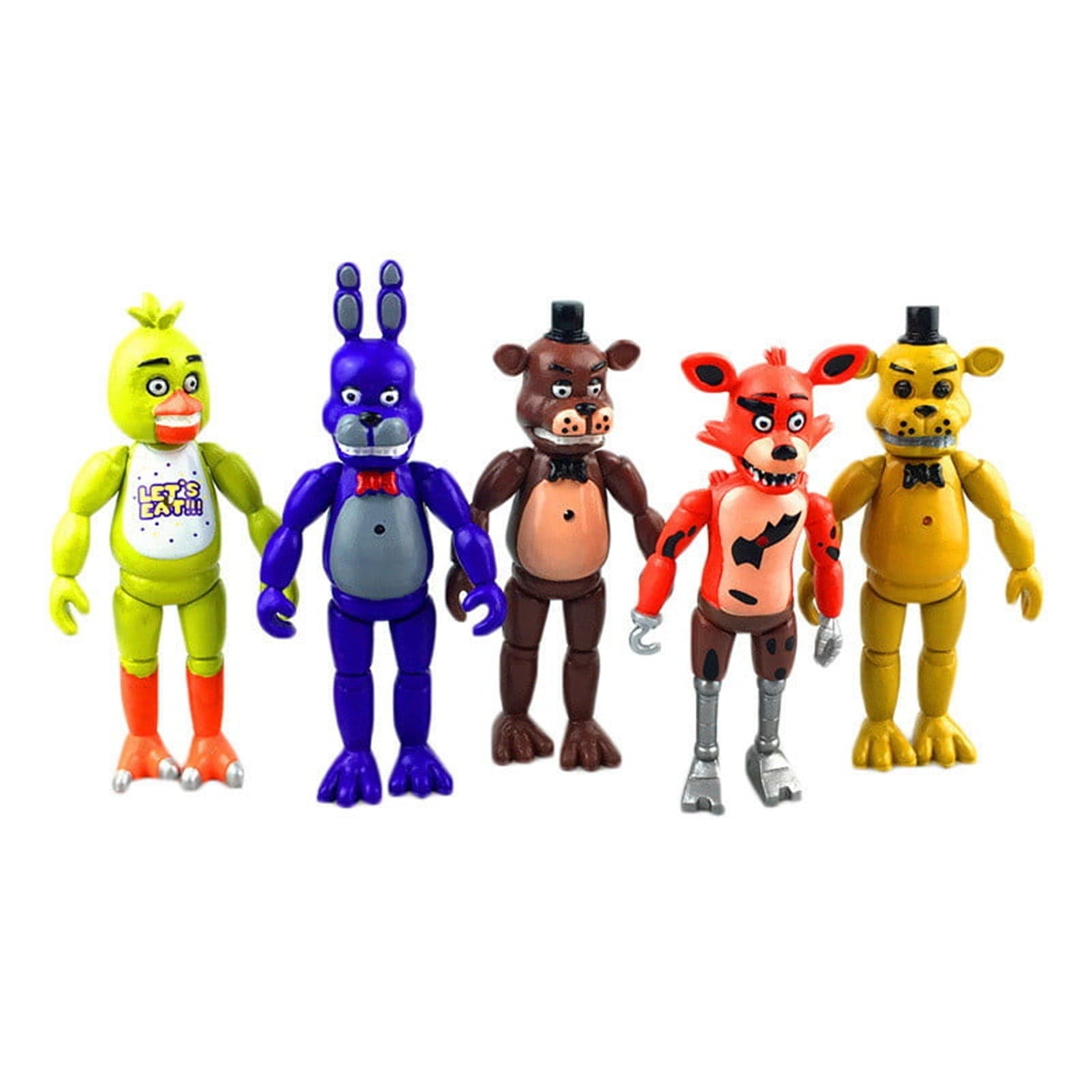 Kdfny FNAF Action Figures 17 Pcs Five Nights at Freddy's Movable Joints Collectible Toys | Colorful Game Figures, Cake Toppers & Gifts for Kids & Fans
