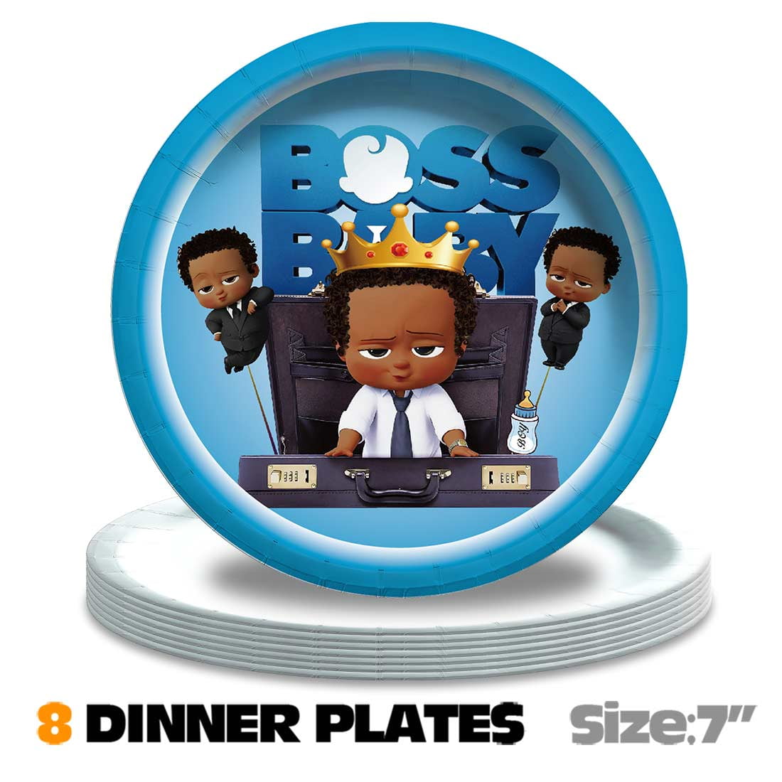 Boss Baby Africa Boy Party Supplies Decor Tableware Backdrop Banner Cake Topper Balloons Birthday Decorations