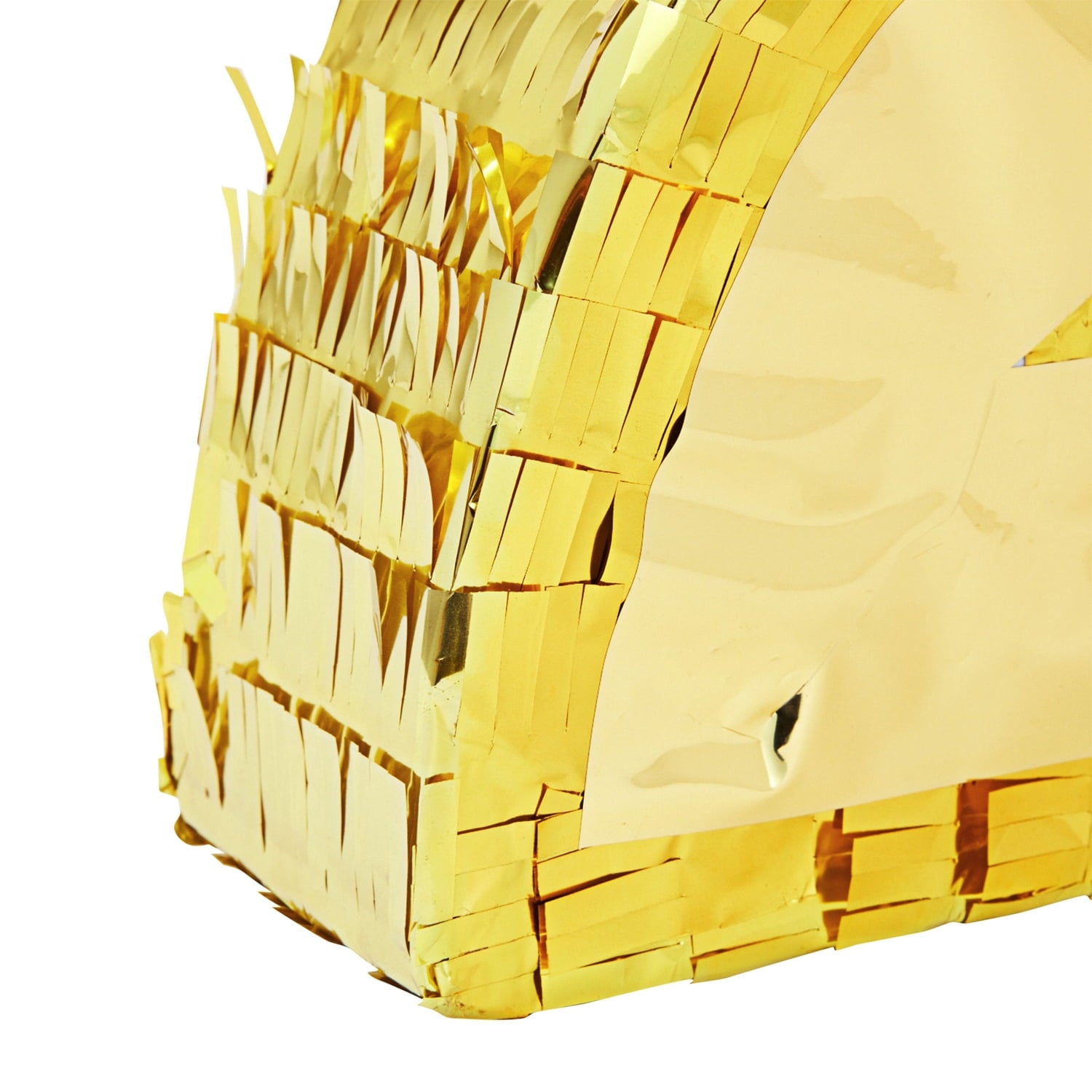 Juvale Gold Foil Number 2 Pinata for Kids Ages 3-14 Birthday Party Decorations, Centerpieces, Anniversary Celebrations, Small (16 x 10.5 x 3 in)