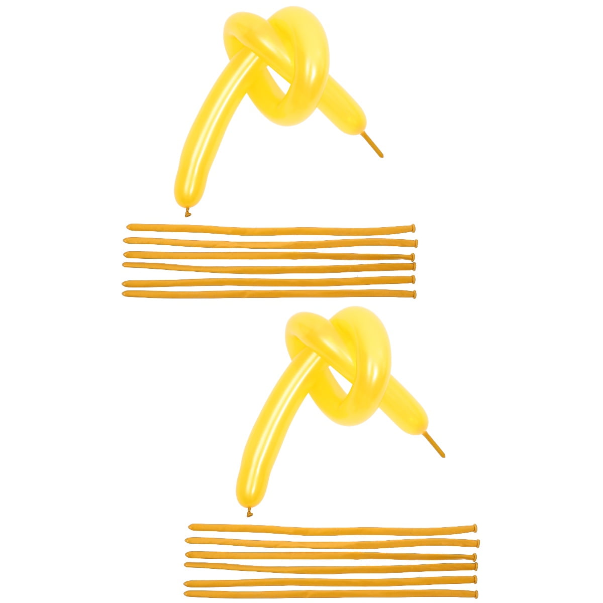 WORGEOUS 200 pcs  Strip Latex Balloons Decorative Balloons Twisting Balloons Party Favors Strip Balloons