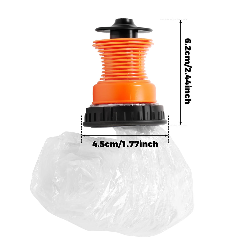 Ikoopy 6Pcs Balloon Replacement Set Plastic Balloon Refill Set Wear Rsistant Balloon Bags Filling Chamber Tube Kit Waterproof Balloon Evaporator Air Tube Fitting Kit for V0lcan0