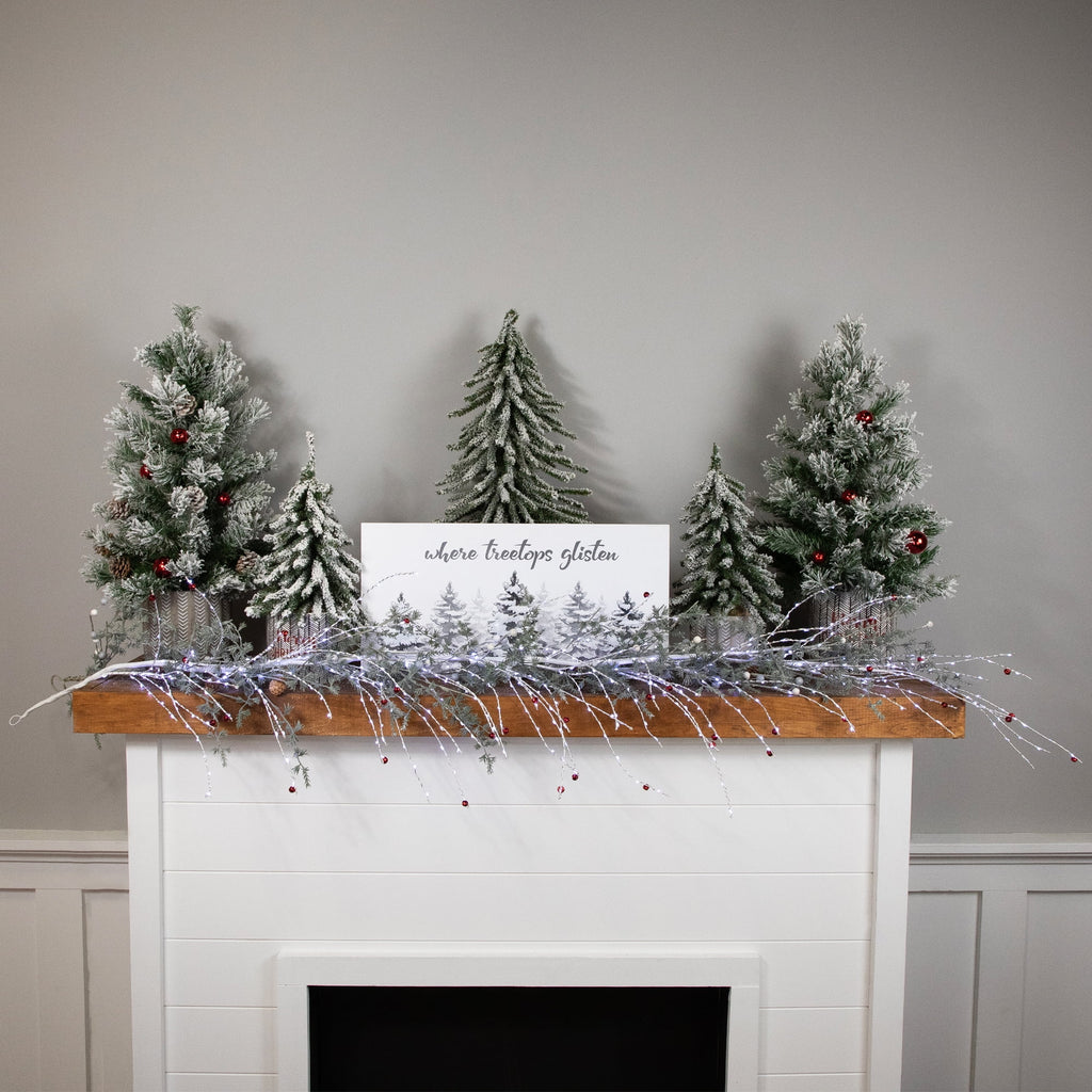 Northlight Pre-Lit Christmas Garland with Jingle Bells - 6' x 6" - Cool White Lights