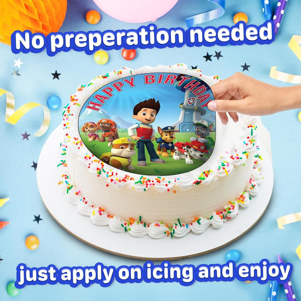 7.5 Inch Edible Cake Toppers – Themed Birthday Party Collection of Edible Cake Decorations