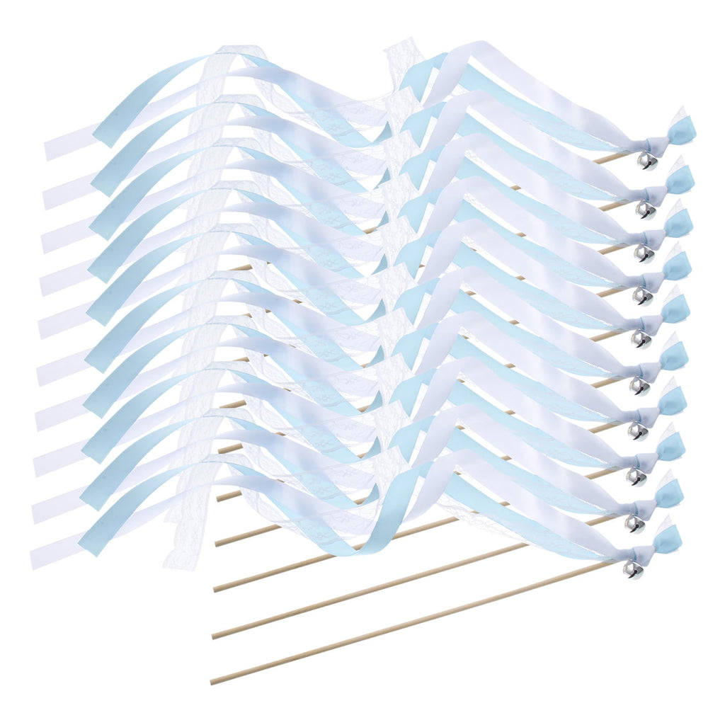 40 pcs Wedding Fairy Wand Lace Streamer Wand Lace Ribbon Sticks Party Streamers Wedding Decor