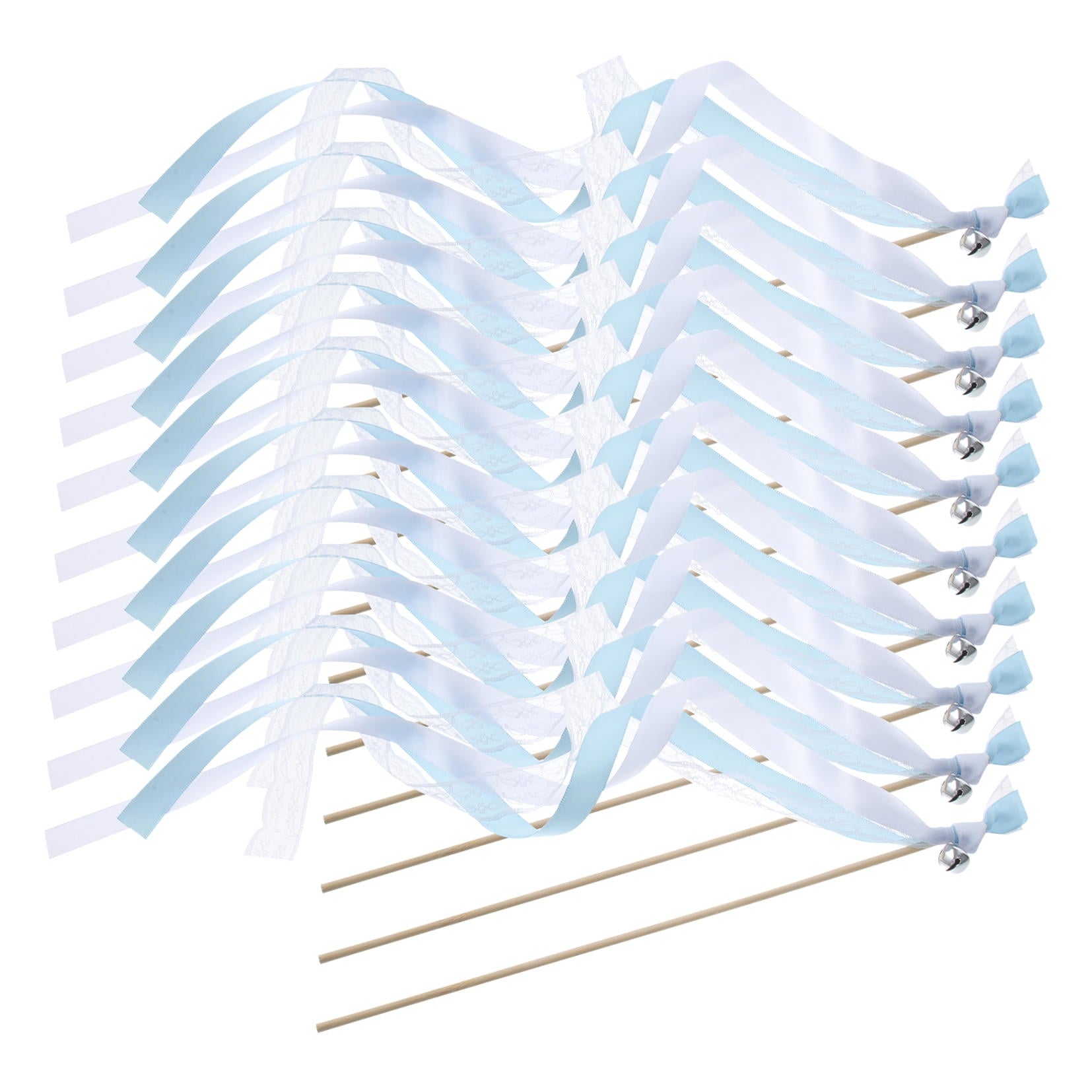 40 pcs Wedding Fairy Wand Lace Streamer Wand Lace Ribbon Sticks Party Streamers Wedding Decor