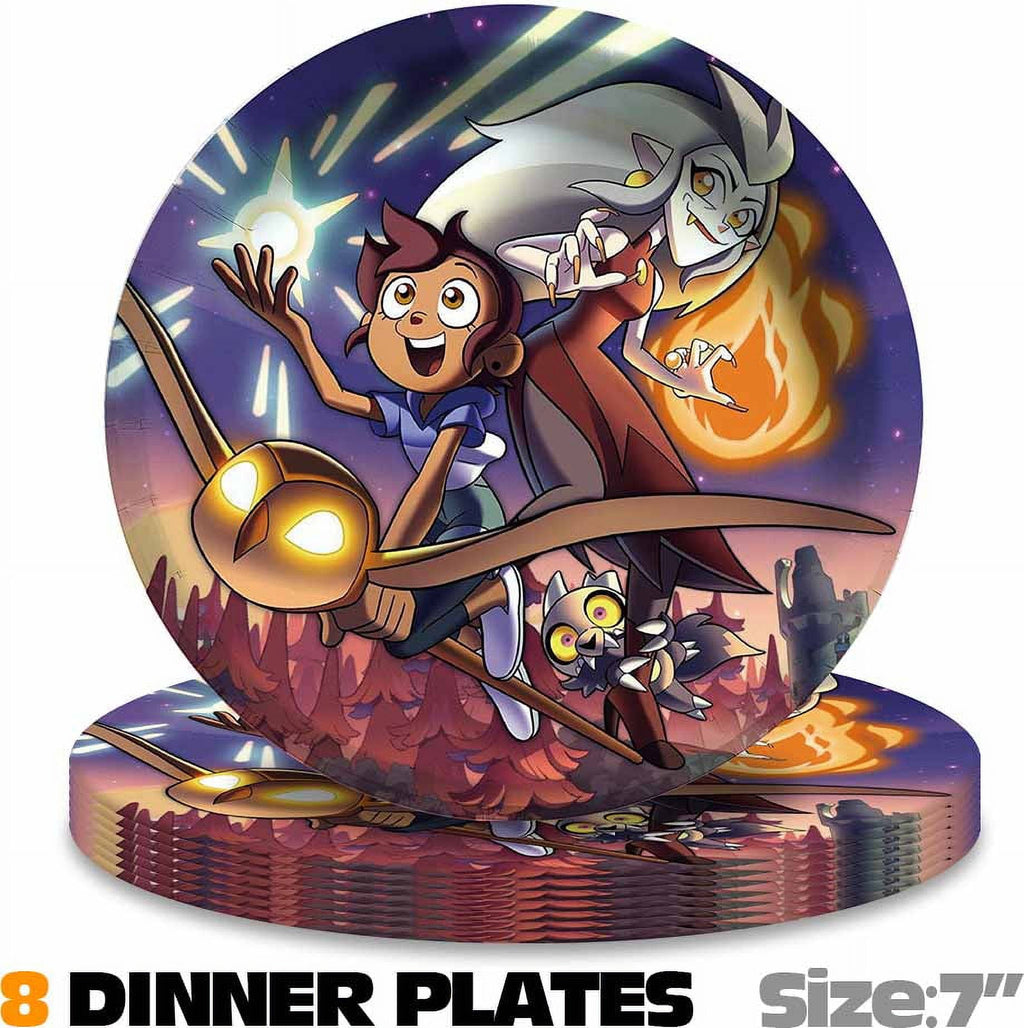 The Owl House Party Supplies Plates Decorations Birthday Cake Topper Banner Decor Backdrop Balloons