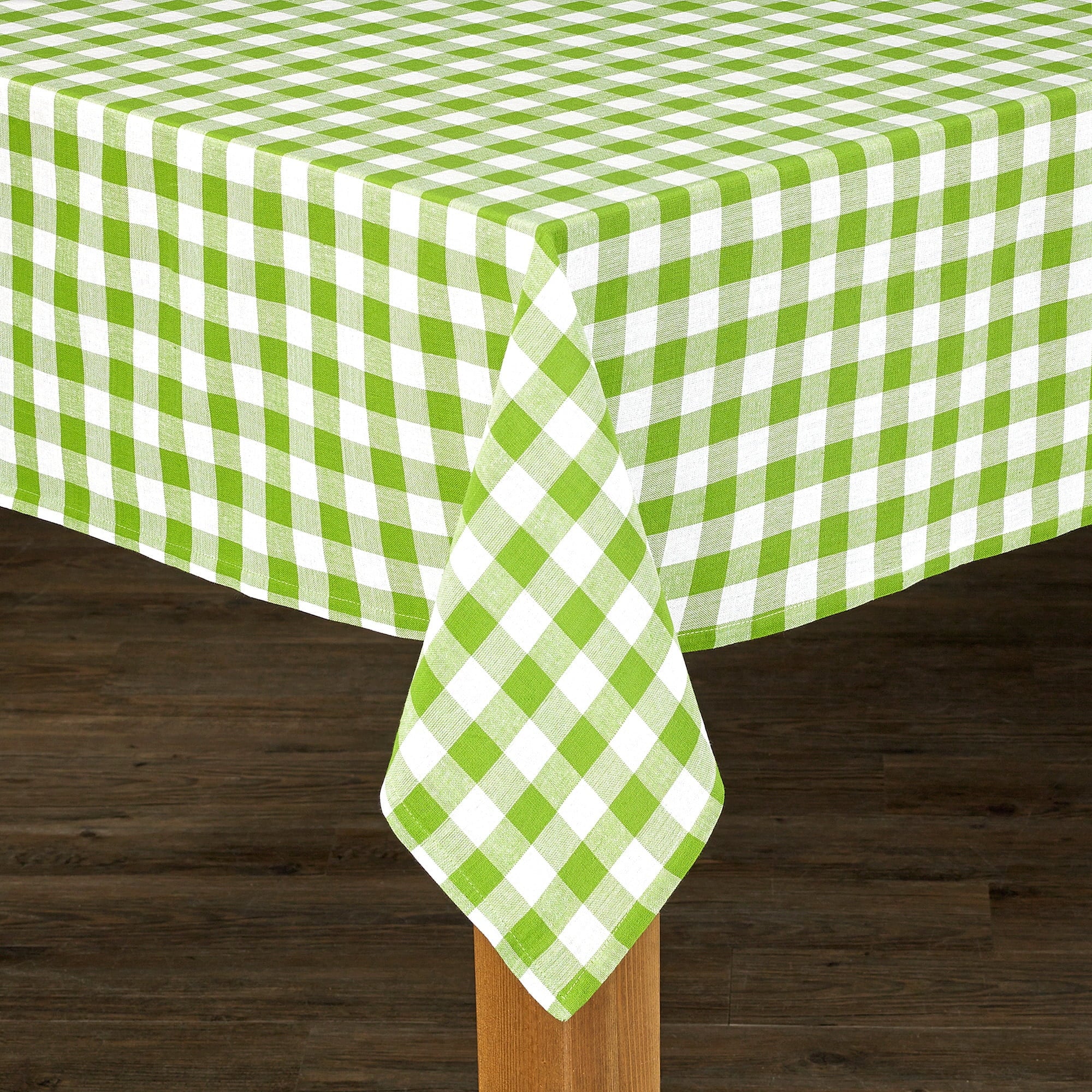 Conventry Navy Buffalo Check 100% Cotton Tablecloth 70" Round