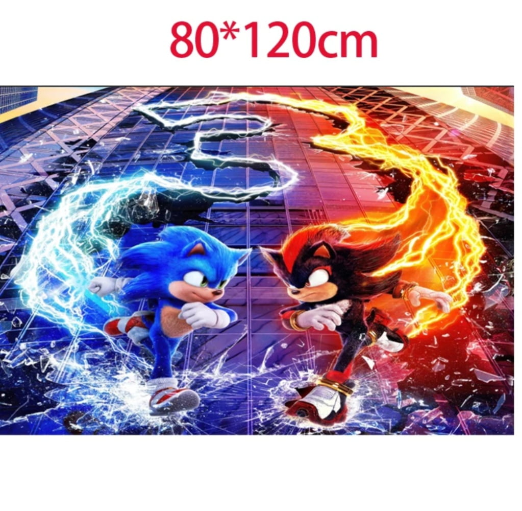 Sonic the Hedgehog 2 Party Decoration Balloons Banner Backdrop Cake Topper....