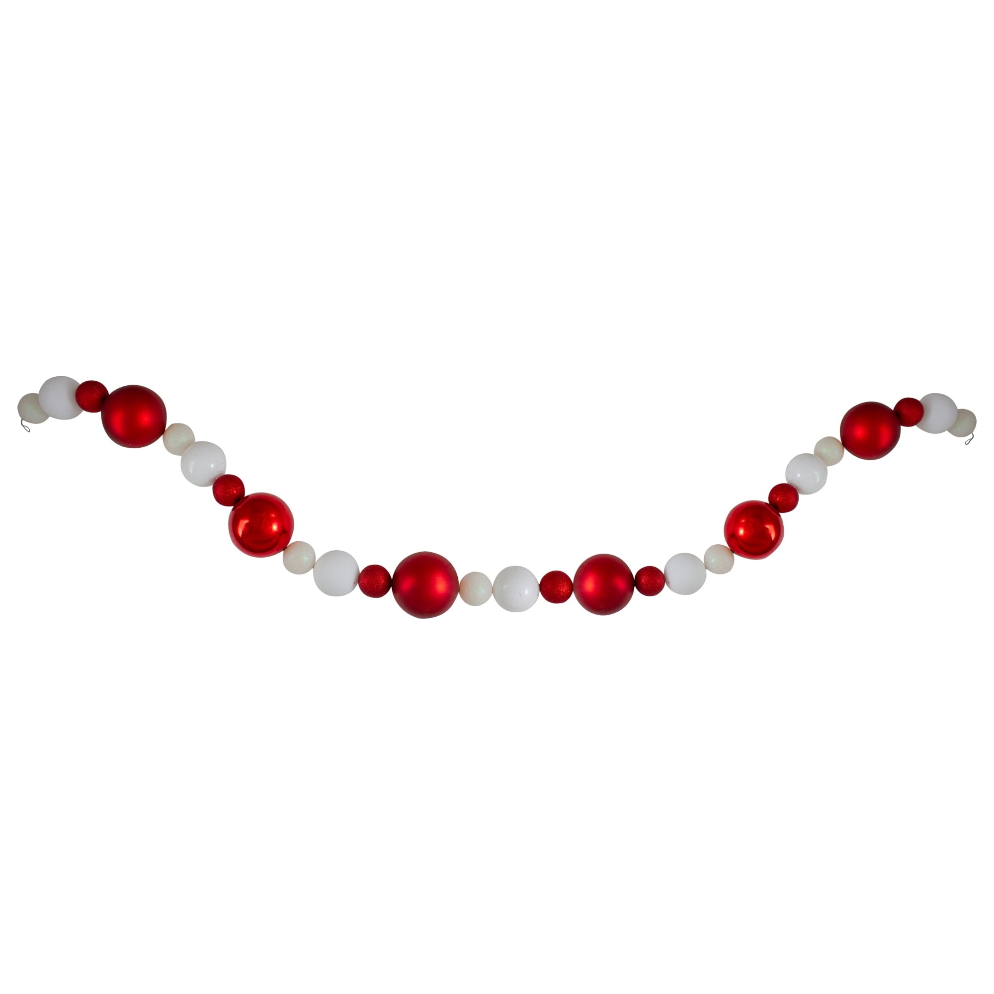 6' Silver Splendor Shatterproof Ball Artificial Christmas Garland - Unlit