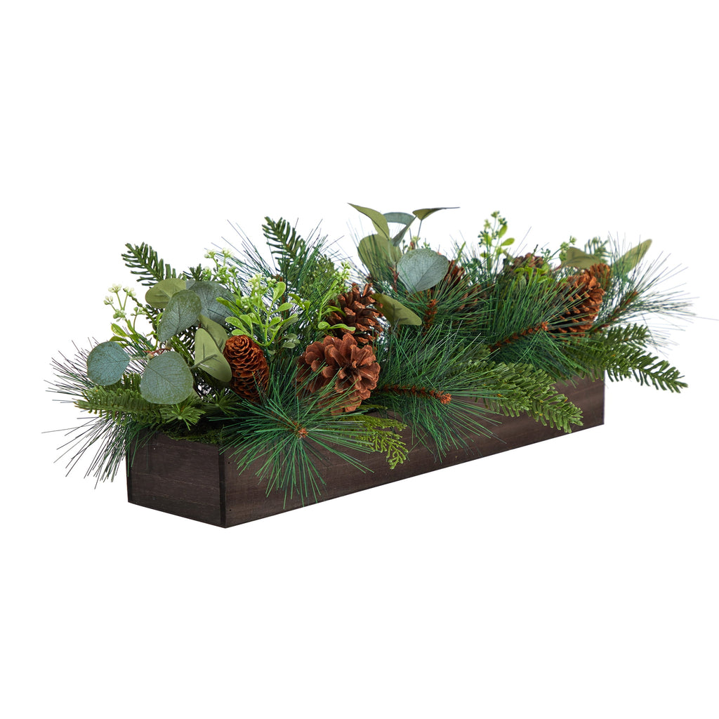 Nearly Natural Green Holidays, Christmas Christmas Centerpiece