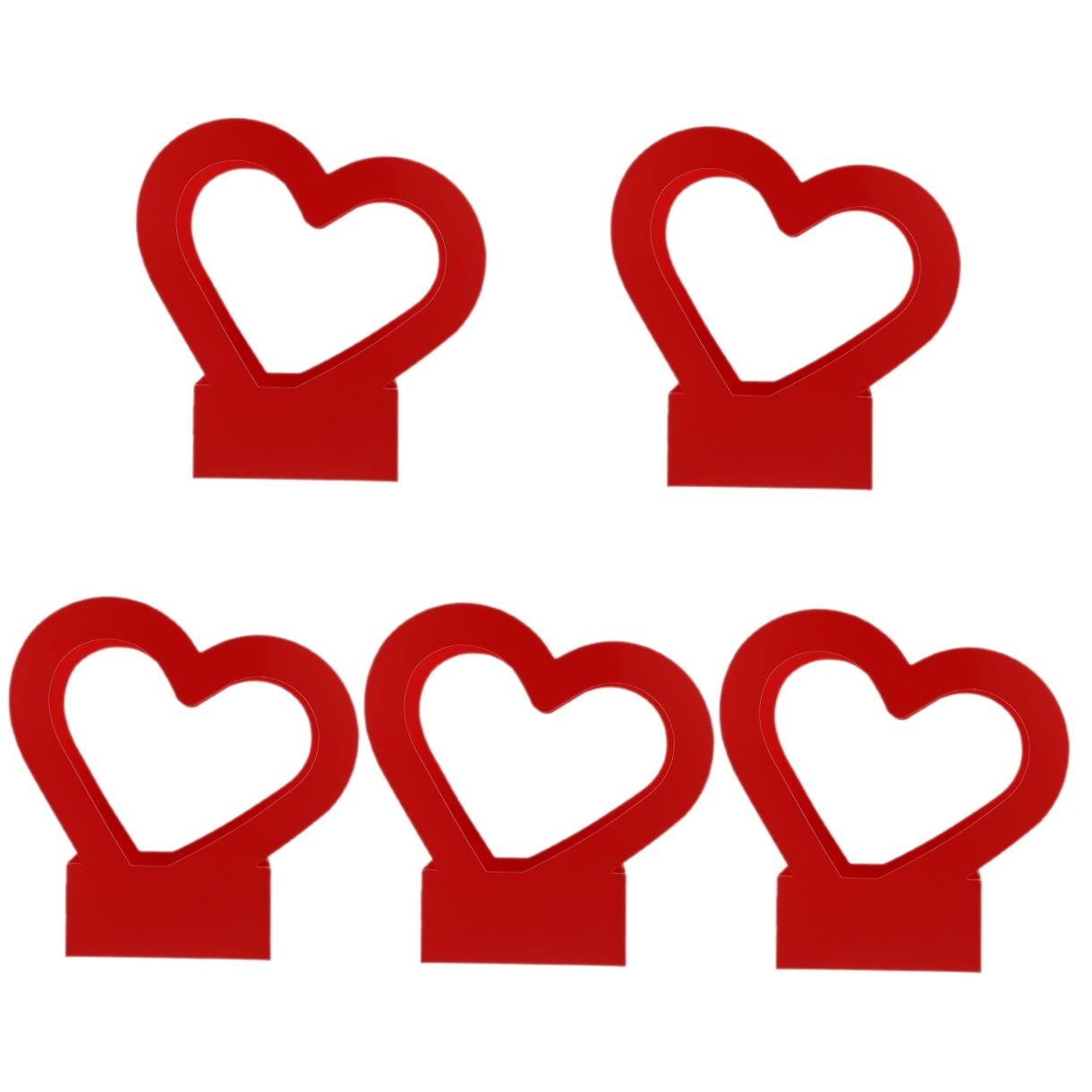 unbranded 5pcs Paper Flower Box Heart Shaped Flower Packing Box Flower Gift Box Bouquet Packing Box