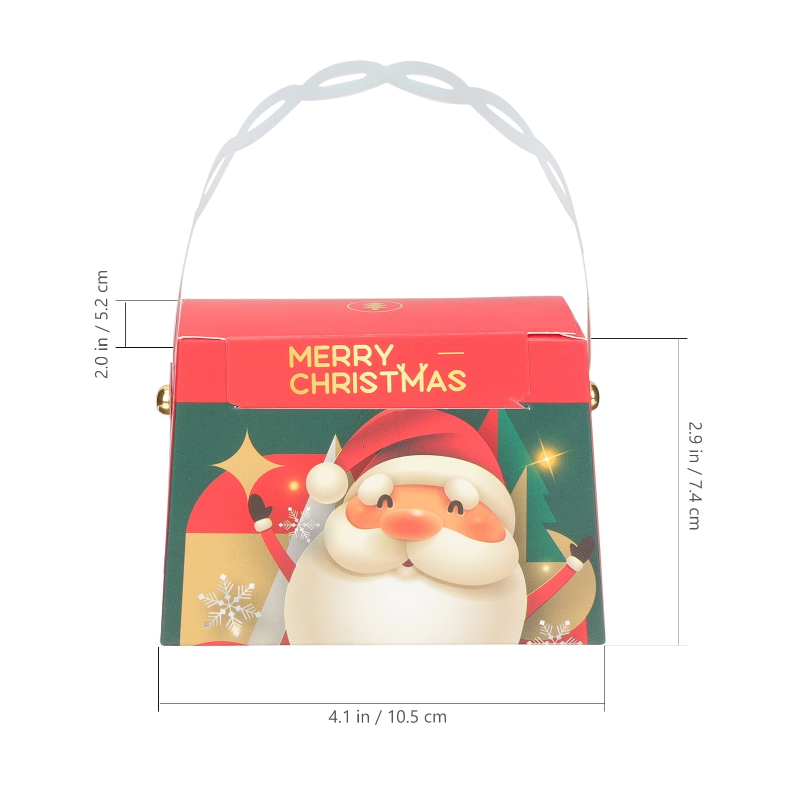 BERTDOMD 40 Pcs Christmas Gift Boxes Handheld Gift Wrapping Boxes Decorative Gift Boxes Xmas Candy Boxes