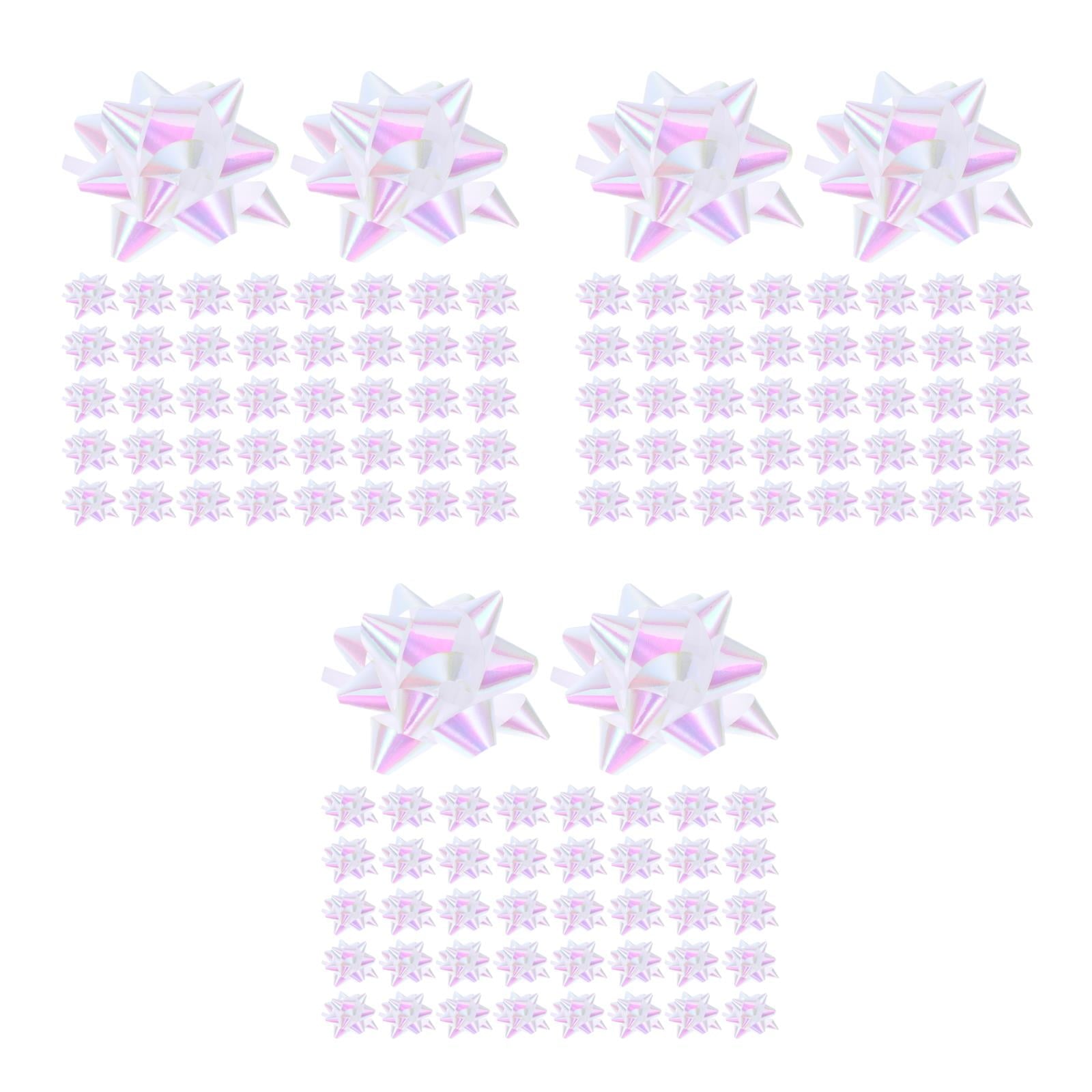 Hemoton 300 pcs  Star Pull Bows For Wedding Present Wrapping Accessory Decorative Ribbon Party Decorations  Curling Ribbons Present Bows Present Wrapping Bows Festival Present Bows Present Box Bows