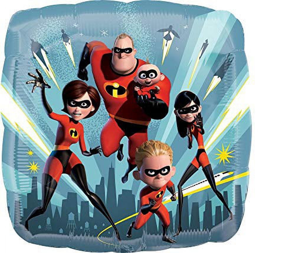 The Incredibles Party Supplies Mr Incredible Airwalker Birthday Balloon Bouquet Decorations