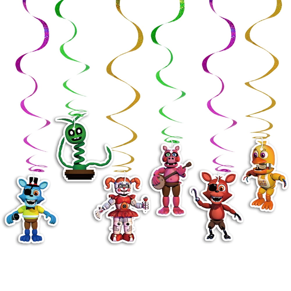 Freddy's Party Decorations Freddy's Birthday Balloons Decorations Cake Toppers  Balloons for Kids Birthday Party Supplies