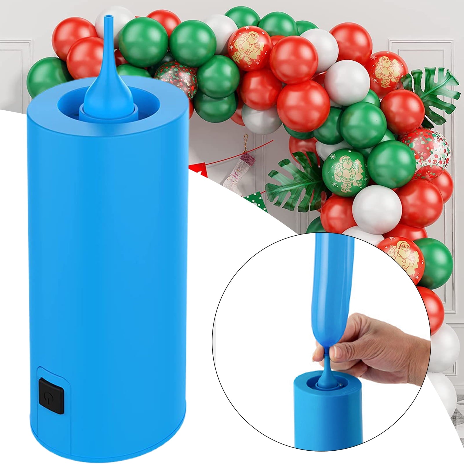 Warkul 1 Set Inflator Multipurpose Pumpable And Inflatable Safe Simple Operation Easy to Use Electric Inflator Balloon Air Pump for Wedding