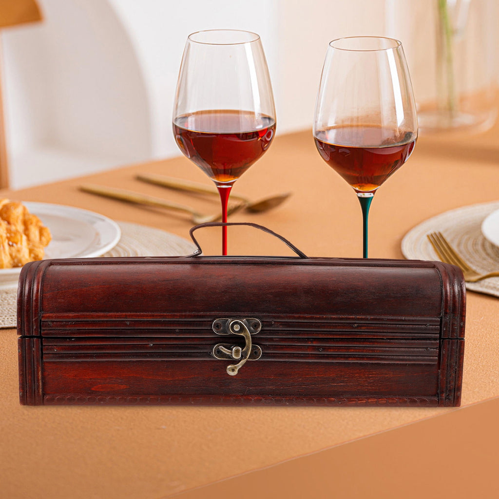 FRCOLOR Wood Wine Bottle Box Red Wine Wooden Box Red Wine Wooden Box for Gifts