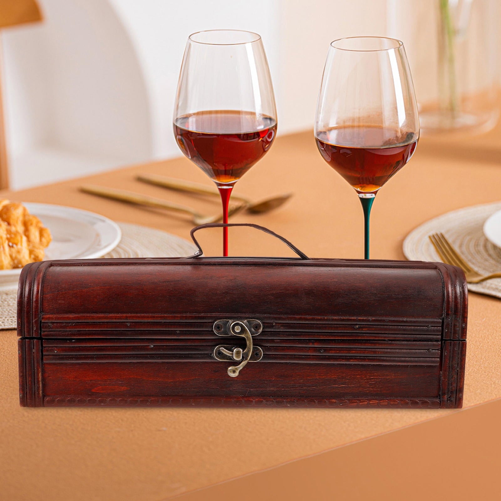 FRCOLOR Wood Wine Bottle Box Red Wine Wooden Box Red Wine Wooden Box for Gifts