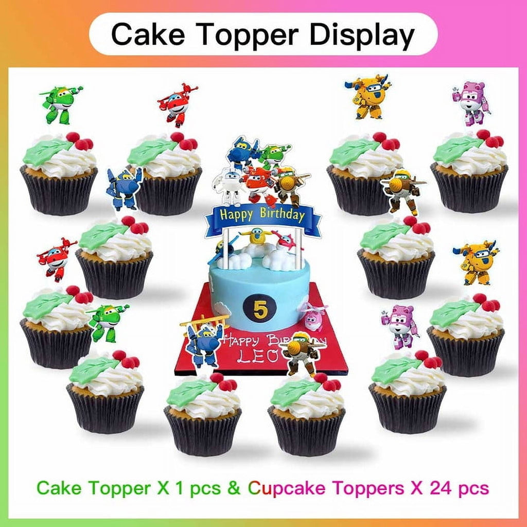 Super Wing Party Supplies Plates Decorations Birthday Cake Topper Banner Decor Backdrop Balloons