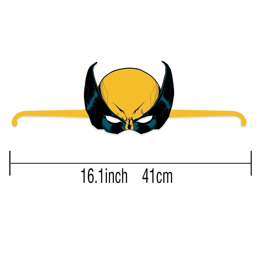 12Pcs Deadpool Wolverine Themed Paper Glasses, Party Supplies Photo Booth Prop Cartoon Character Cosplay Birthday Gift.