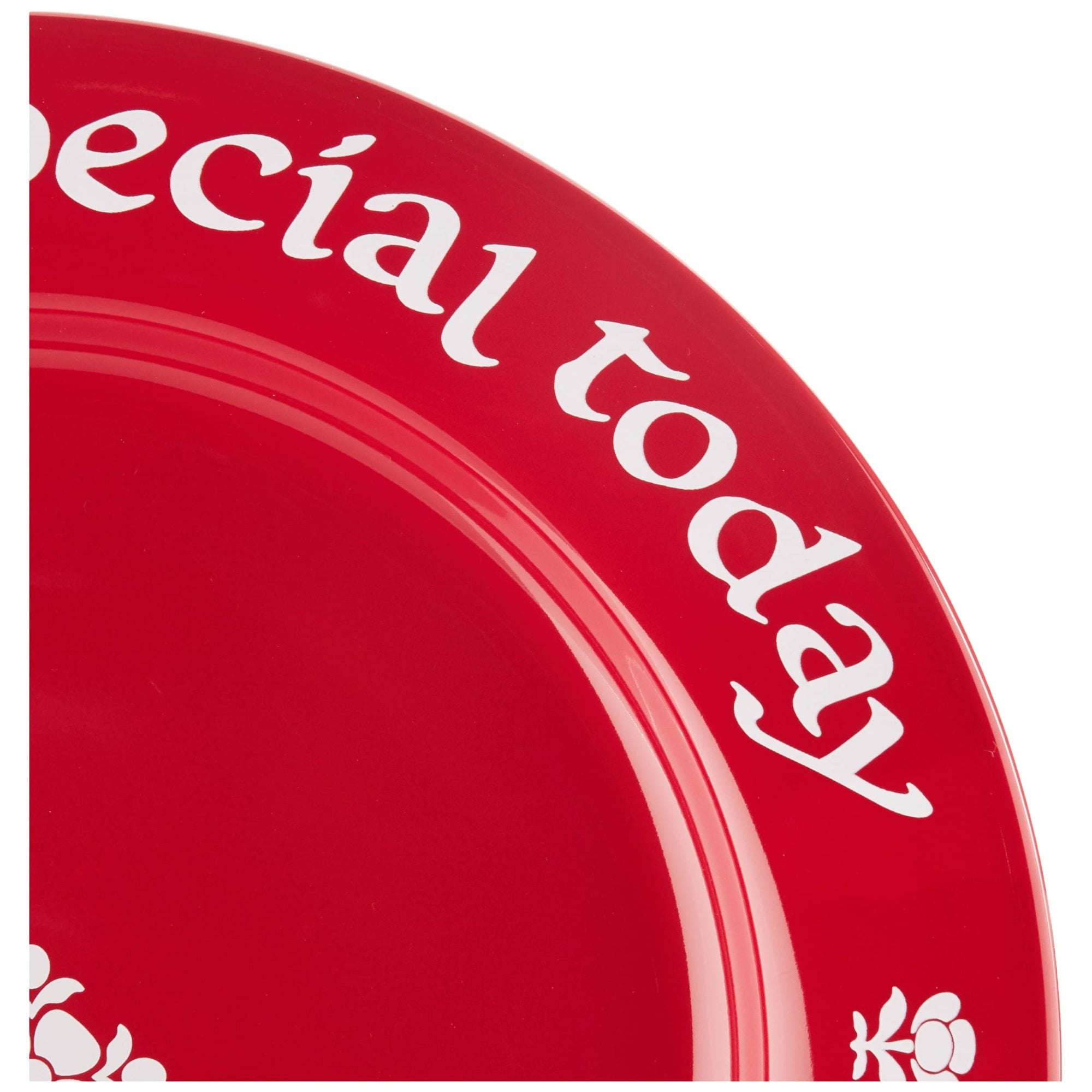 Waechtersbach "You Are Special Today" Red Plate - 10.63" Decorative Chinaware Celebration Dish, Ceramic Tableware for Birthdays, Anniversaries, Promotions, Family Traditions - Dishwasher Safe