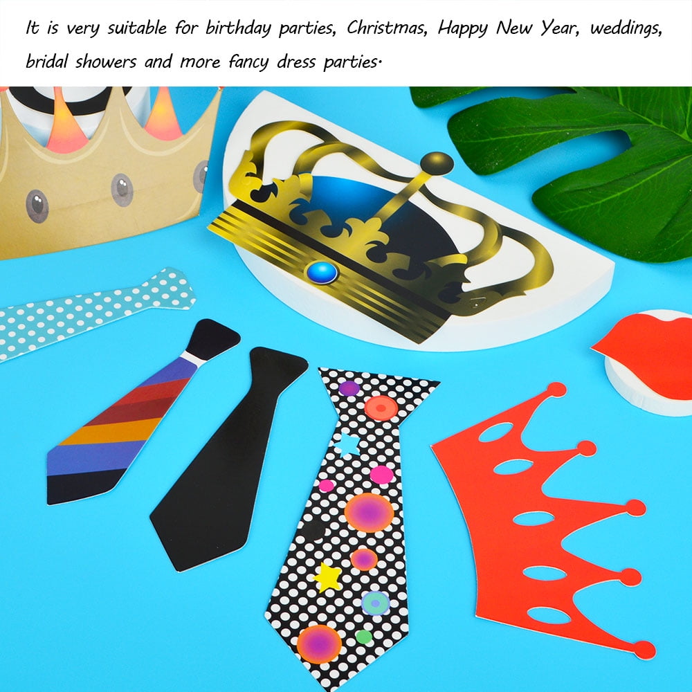 89 Pieces Photo Booth Props DIY Kit Graduation Funny Selfie Props Accessories for Wedding Prom Party