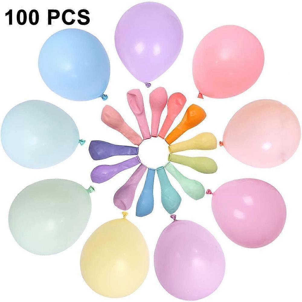 Pastel Balloons, Pack of 100 Latex Coloured Balloons, Colourful Balloons for Party, Decorative Balloons, Birthday, Wedding, Engagement, Baby Shower, G