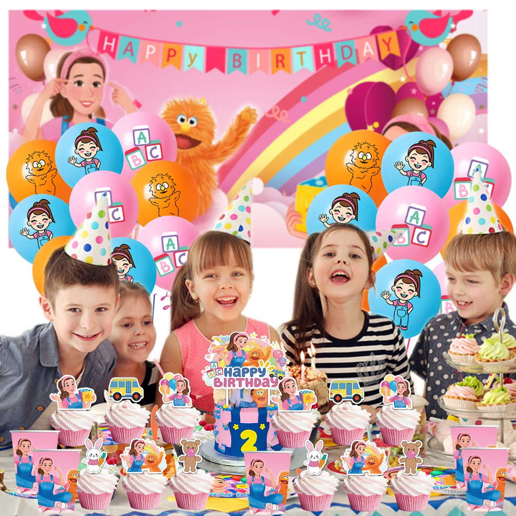 Ms Rachel Birthday Cups Party Supplies Plates Decorations Cake Topper Decor