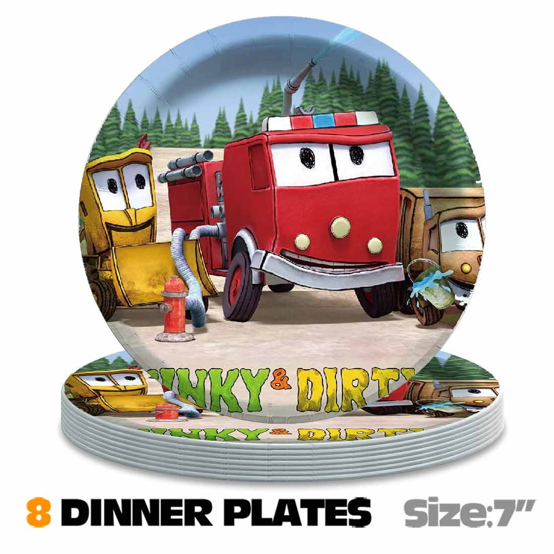 The Stinky and Dirty Show Balloons Party Supplies 3rd Decor Tableware Birthday Cake Topper Decorations Banner Backdrop