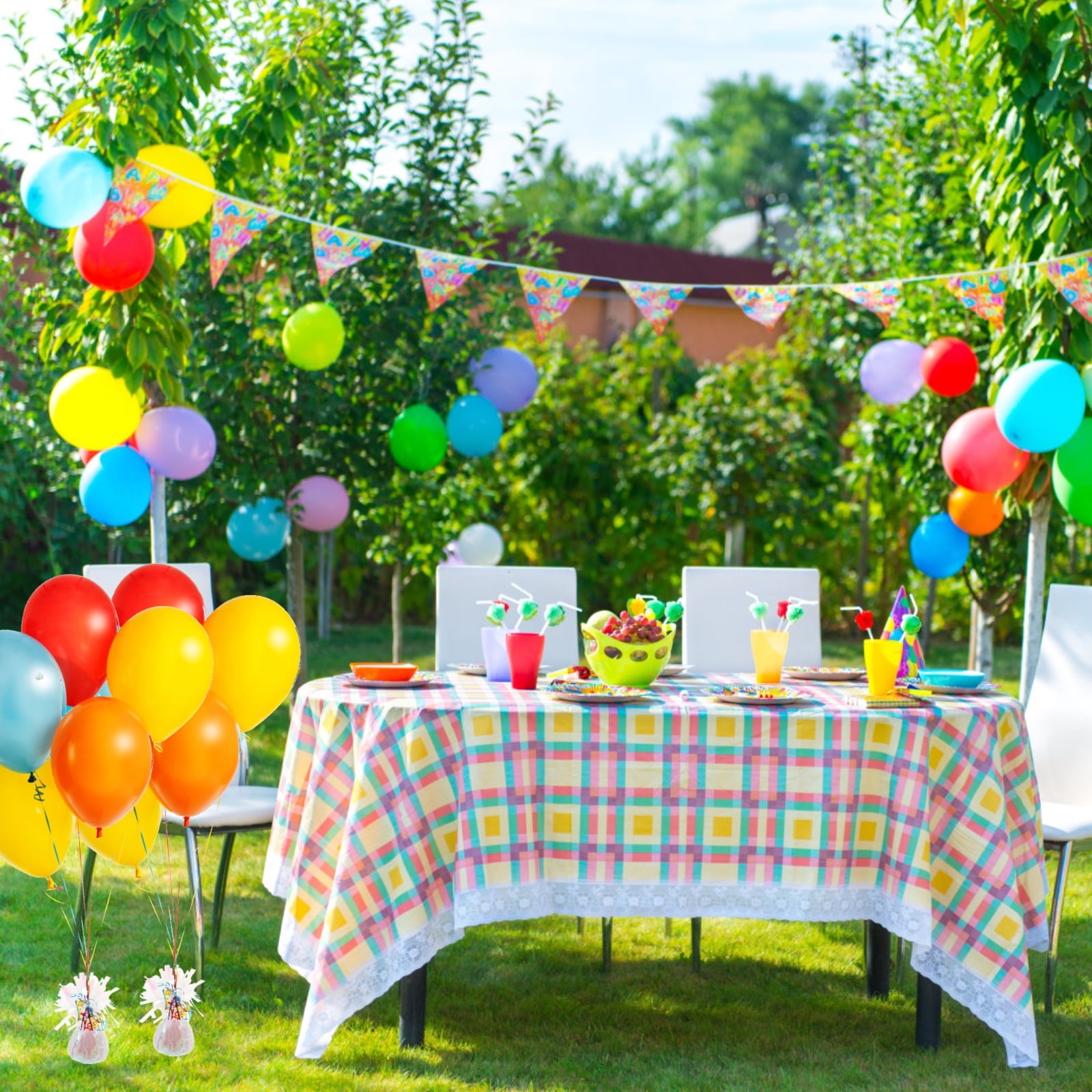 Masteelf  12 Pcs and Red Balloons Air Pump Weight Block Concrete Weights